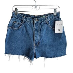 Gitano Authentic 80s High Waisted Cut Off Vintage Denim Shorts (28in Waist)